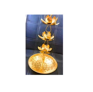 Juego de tres cuencos de agua de almacenamiento Urli de Metal Chapado en cobre, decoración de boda, uso doméstico, Metal de cobre indio elegante - Product Image 5