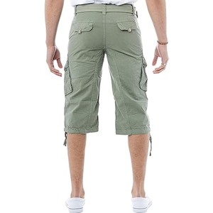 Short Cargo d'été pour hommes 100% coton séchage rapide taille élastique grande taille couleurs personnalisées Fitness entraînement course à pied vente en gros - Product Image 2