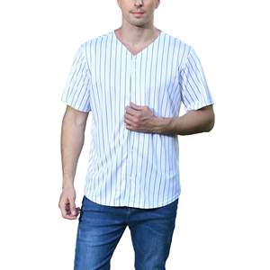 Camiseta de Béisbol de Malla de Poliéster/Algodón, Camiseta de Equipo en Blanco, Logotipo Simple Bordado, Camiseta de Softbol y Béisbol para Hombre, Transpirable - Product Image 3