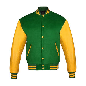 Vestes Letterman universitaires personnalisées de style américain avec col montant Service OEM d'origine écologique disponible pour l'hiver - Product Image 4