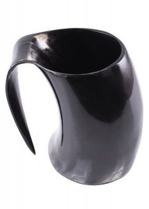NOM POLI FABRIQUÉ À LA MAIN VIKING CORNE À Boire BIÈRE STEIN Tasse à boire Viking Tasse à boire Tasse à café - Product Image 2