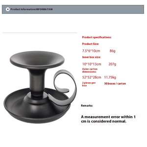 Candelabros Clásicos de Hierro Negro para Decoración Elegante del Hogar en Interiores, para Cenas Navideñas y Vigilias a la Luz de las Velas, al por Mayor - Product Image 4