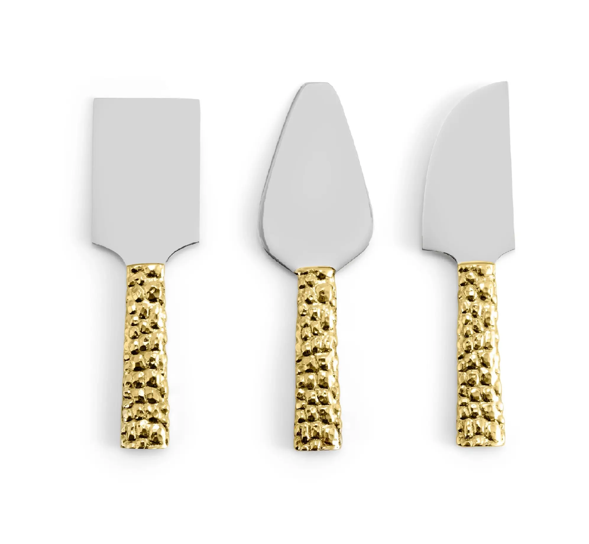 Eco-friendly Wholesale Brass knives set New design brass Cheese Knives Set Cheese Platter use best selling product