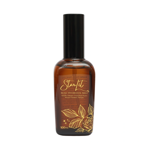 Starlit Rose Hydrosol Mist 100% Distillé à la vapeur à partir de pétales de rose rouge Bouteille de 100ml - Product Image 1