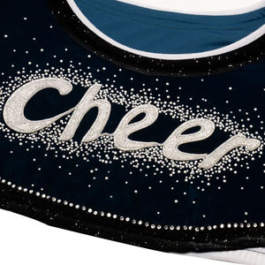 Tenues de cheerleading pour filles prêtes pour la compétition |   Tenue de cheerleading imprimée haute performance avec strass, coupe personnalisée, 100% polyester - Product Image 6