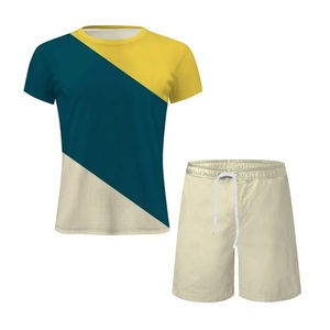 ชุดวอร์ม2ชิ้นสำหรับผู้ชายชุดวอร์มพร้อมเสื้อยืดแขนสั้นพิมพ์ลายออกแบบได้ตามต้องการฤดูร้อน - Product Image 6