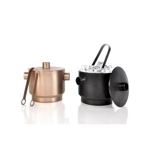 Cubos de hielo para bebidas de Metal plateado grande de diseño elegante para decoración de hogar y Bar Cubo de hielo hecho a mano - Product Image 3