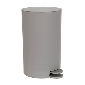 Cubo de basura con pedal Osaki de 3 litros en gris - Product Image 1