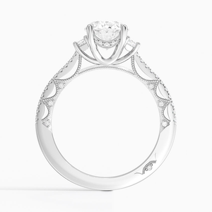 Anillo de diamante de moissanita de corte plateado 925, diseño solitario atemporal de alto brillo para fiesta de boda, uso diario, promesa de compromiso - Product Image 2