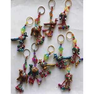 Assorted Hand-Painted Animal Carabiner Keychains Turtle Bird <b>Elephant</b> for Key Ring <b>Gifts</b> - Product Image 1