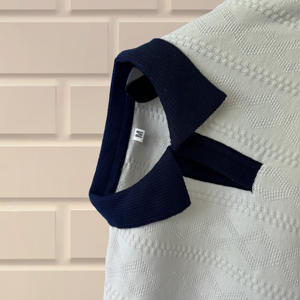 Camiseta de Punto de Manga Corta para Hombre, Nueva Moda, Logotipo Personalizado, Combinable con Todo, Formal, Otoño 2024, Algodón Transpirable - Product Image 2