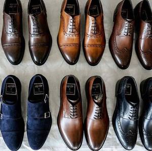 100% chaussures Oxford Captoe en cuir véritable chaussures d'affaires de tous les jours confortables pour les réunions de bureau pour l'automne - Product Image 4