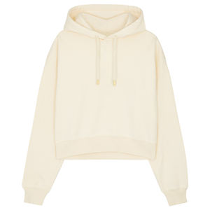 Vente en gros de sweat-shirts à capuche pour femmes, coupe courte, coton lourd, lavage à l'acide, style gothique, doublé, vêtements OEM - Product Image 4