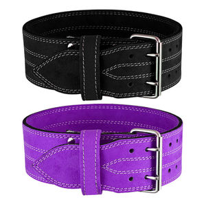 เข็มขัดยกน้ำหนักแบบหนังวัวสำหรับทุกเพศเข็มขัดยกน้ำหนักปรับแต่งโลโก้และสี - Product Image 5