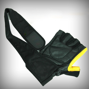 ถุงมือยกน้ำหนักครึ่งนิ้วสำหรับทุกเพศ, ถุงมือยกน้ำหนักออกกำลังกายกันลื่นอุปกรณ์เสริมในยิมผ้าไนล่อนปิดด้วยตีนตุ๊กแก - Product Image 4