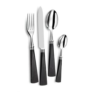 Ensemble de couverts en acier inoxydable poli or de luxe avec manche en résine, parfait pour les mariages et les dîners en restaurant, provenant d'Inde - Product Image 6