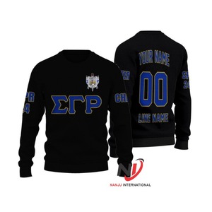 เสื้อสวมหัวของผู้หญิงผ้าขนแกะสีทองซิกม่าโรม่าเดลตาอัลฟาทีต้า PSI แลมบ์ดากำมะหยี่ปักลายฤดูใบไม้ร่วง - Product Image 3