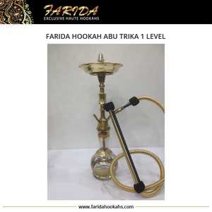 Juego de Narguile Farida Tradicional Egipcio de Latón Macizo de Primera Calidad, de un Solo Nivel, Grabado a Mano, con Acabado Lacado - Product Image 6