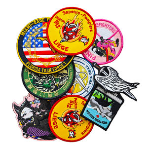 Promoción Pantalones de chándal bordados personalizados con parche de hierro en la ropa Parches de diseñador - Product Image 4