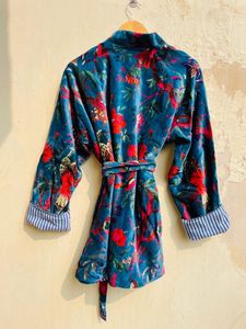 เสื้อคลุมกำมะหยี่ผ้าฝ้ายพิมพ์ลายป่าทำด้วยมือชุดคลุมและชุดคลุมสำหรับฤดูหนาวให้ความอบอุ่นเหมาะสำหรับเป็นของขวัญคริสต์มาส - Product Image 6