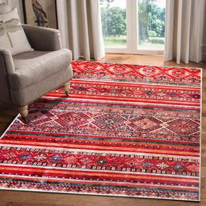 Alfombra Lavable Tribal Adana Garnet RW1322K de Rug Weavers, Venta al por Mayor, Chenilla Lavable, 10 Tamaños - Product Image 5