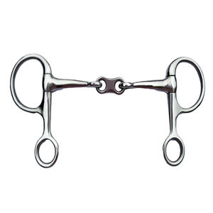 Embouchures pour chevaux Riaz Jamal, neuves, fines, en acier inoxydable, avec grand anneau en D, en cuivre, en métal, produits pour chevaux - Product Image 1