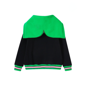 Sudadera con Capucha Unisex Negra Estilo Universitario, 100% Algodón Orgánico, Forro Polar de 300g, Ecológica, Servicio de Logotipo Personalizado/OEM - Product Image 2