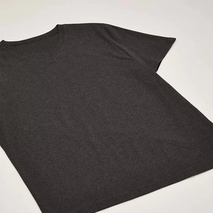 Camisas y camisetas para adultos de secado rápido 100% camiseta Original de algodón con cuello en V para hombres, ropa informal lisa en blanco transpirable al por mayor - Product Image 3