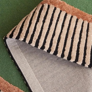 Tapis de sol en laine tuftés à la main du fabricant indien motif abstrait personnalisé de haute qualité pour une utilisation dans le salon et la chambre des adolescents - Product Image 5