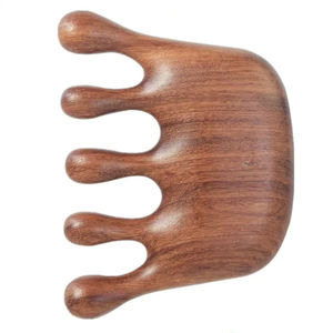 Peigne à cheveux en bois de santal naturel à dents larges Mini outil de coiffure sans statique pour salon de maison voyage peigne à barbe à la mode - Product Image 1