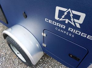 Remorque de camping mobile en acier galvanisé 4x4, camping-car domestique, mini-caravane tout-terrain pour le camping en plein air, remorque de camping-car en forme de larme - Product Image 4