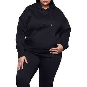 Sudaderas CON CAPUCHA DE Material personalizado Moda Gimnasio Ropa de mujer Sudaderas de talla grande Sudaderas con capucha de contraste transpirables para mujer - Product Image 3