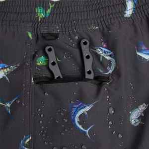 Pantalones Cortos de Pesca Casuales para Hombre, Personalizados, 100% Poliéster, Secado Rápido, para Actividades al Aire Libre, Gimnasio, Diseño Sublimado con Patrón Sólido - Product Image 3