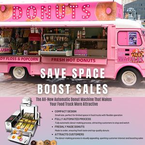 Oferta por tiempo limitado Dunkin Donuts Fácil de operar Churro Filler 220V Mini Donut Machine para la venta Usado - Product Image 6