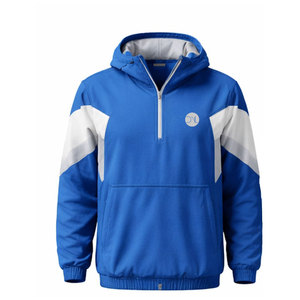 Men Half Zip Windbreaker Suit Lightweight Windproof Breathable Training Wear Sports Tracksuit - Product Image 1