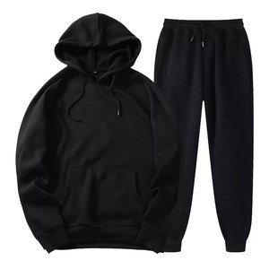 Conjunto Deportivo Informal de Invierno con Capucha para Maternidad, Diseño Unisex, Estilo Urbano, Chándal de Forro Polar para Hombre - Product Image 2