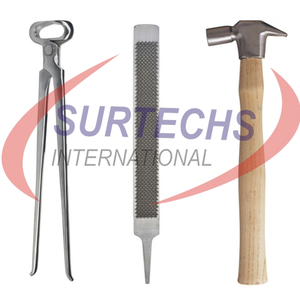 Kit d'outils équins vétérinaires Surtechs professionnel de haute qualité Source d'alimentation manuelle pour le maréchal-ferrant et le soin des sabots - Product Image 4