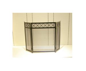 Iron Leaf Design <b>Fireplace</b> <b>Screen</b> - Product Image 2