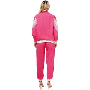 OEM 100% polyester survêtements pour femmes léger de haute qualité personnalisé femmes polyester costume en gros nylon femmes survêtement - Product Image 6