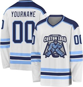 เสื้อฮอกกี้สั่งทำพิเศษ พิมพ์ลาย ปักชื่อ หมายเลข โลโก้  แบบสปอร์ต แขนยาว สำหรับผู้ชาย ผู้หญิง และเยาวชน - Product Image 2