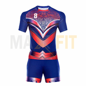 Maxfit ชุดกีฬารักบี้ผลิตตามสั่งชุดกีฬาระบายอากาศได้ดีและมีสไตล์ - Product Image 5