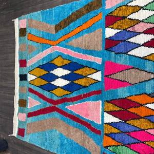 Multicolore 100% Coton Designer Dhurries Zigzag Motif Tapis Fait à la Main pour la Maison Salon Jardin Décor Voiture Lavable Exercice - Product Image 3