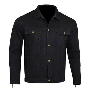 Vestes en jean délavées à la mode pour hommes, veste cargo de haute qualité délavée à la pierre, 100% coton, protection optimale - Product Image 4