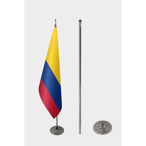 Drapeau d'intérieur officiel de la Colombie imprimé numériquement en aluminium, nylon, vinyle, soie pour usage automobile, assurance, éducation, agences de voyage - Product Image 2