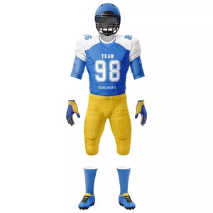 GAF Polyester personnalisé nouveaux meilleurs jeunes Sublimation haute qualité collège hommes maillots uniformes de football américain - Product Image 4