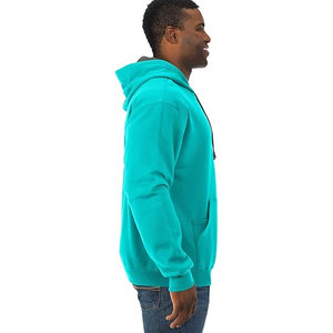 Sweat-shirt à capuche avec logo personnalisé Pull à la mode de haute qualité en molleton de coton Rouge Couleur solide Vente en gros - Product Image 6