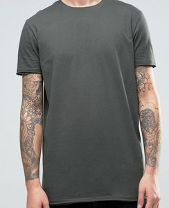 T-shirt streetwear col en V en coton premium épais de haute qualité pour homme, athleisure, logo personnalisé, OEM ODM, coupe décontractée, faible MOQ - Product Image 1