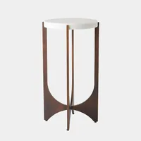 Table d'appoint en métal bronze Tempest de luxe, table d'appoint moderne pour la décoration de la maison