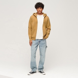 Sudadera con capucha deportiva informal de algodón 100% para hombre, ajustada, de peso medio, ropa activa cálida, sudadera con cremallera bordada a la moda, totalmente personalizada - Product Image 3