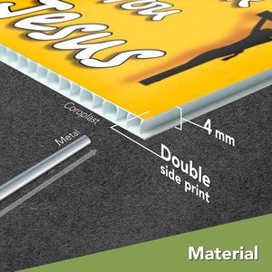 Panneaux en plastique ondulés en gros PP publicité Corflute feuille 4x8 Coroplast Holiday Yard signes conseil avec piquets de fil - Product Image 4